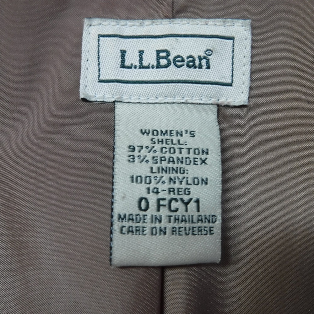 L.L. Bean Camel Color Button Up Long Sleeve Cordu… - image 3